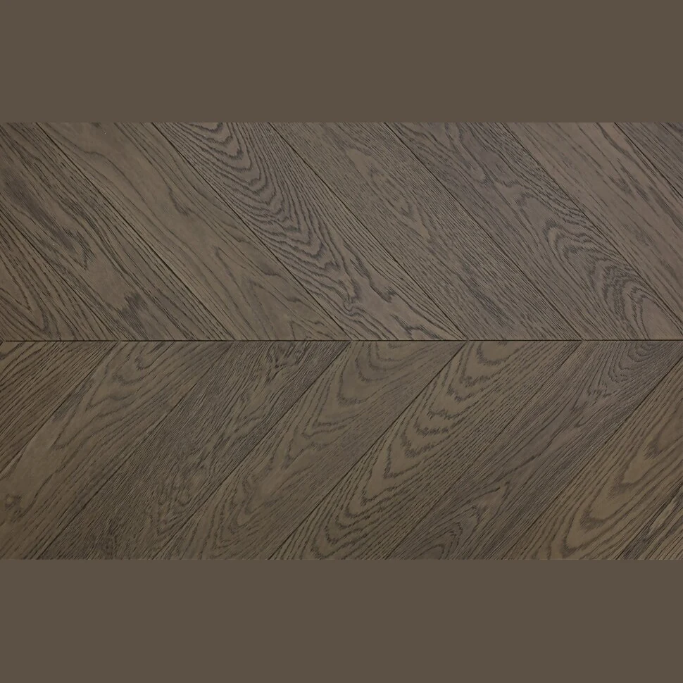 Паркетная доска ESTA Дуб Chevron Nordic S Lava Grey