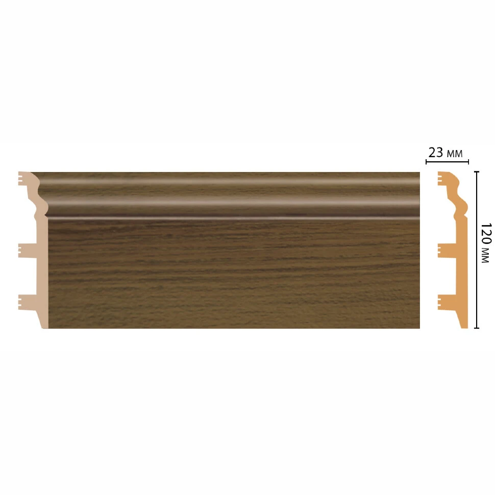 Плинтус напольный DECOMASTER D233-88ДМ (120*23*2400мм)