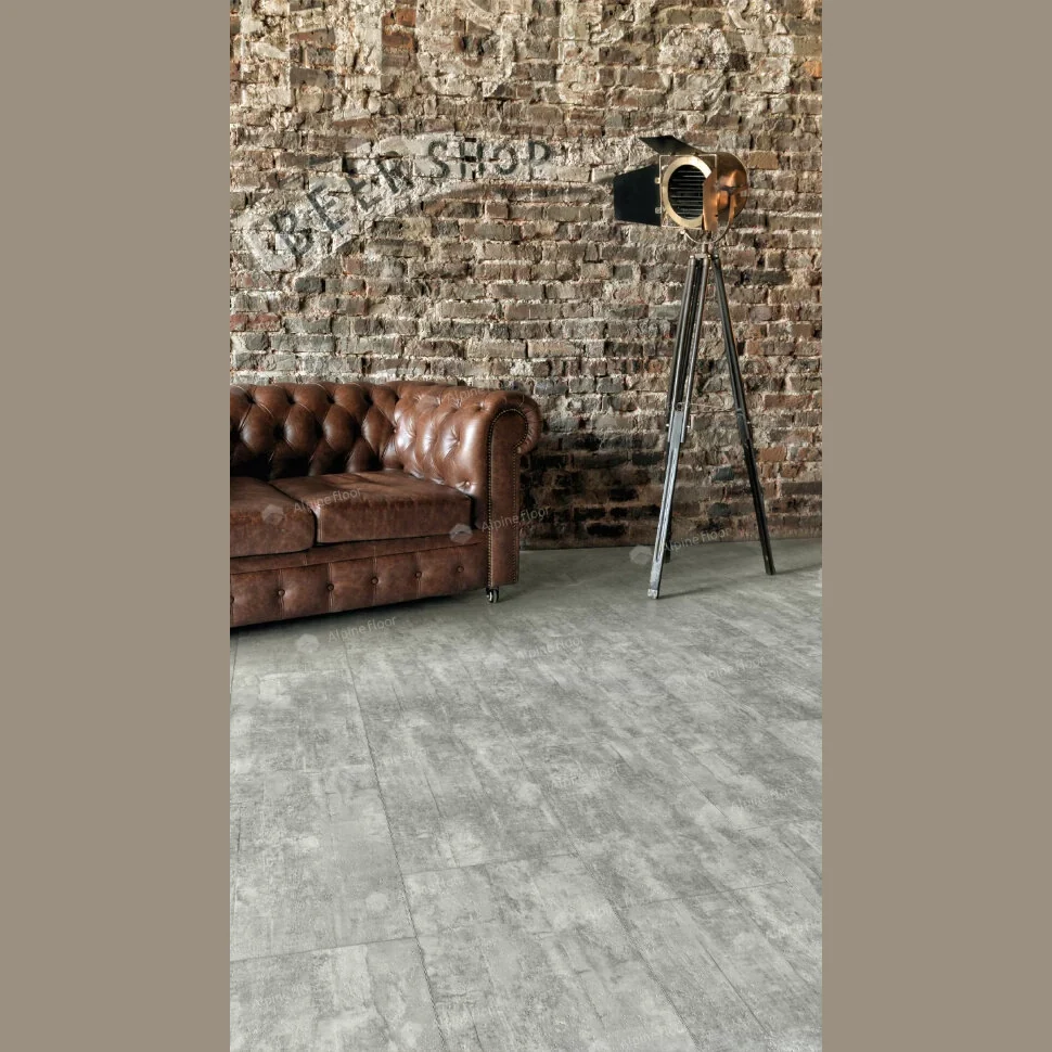 Кварцвиниловая клеевая плитка Alpine Floor LIGHT STONE Ратленд ECO-15-9