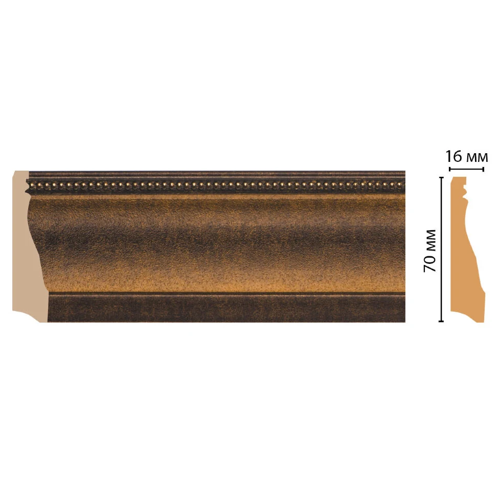 Плинтус напольный DECOMASTER 193-56 (70*16*2400мм)