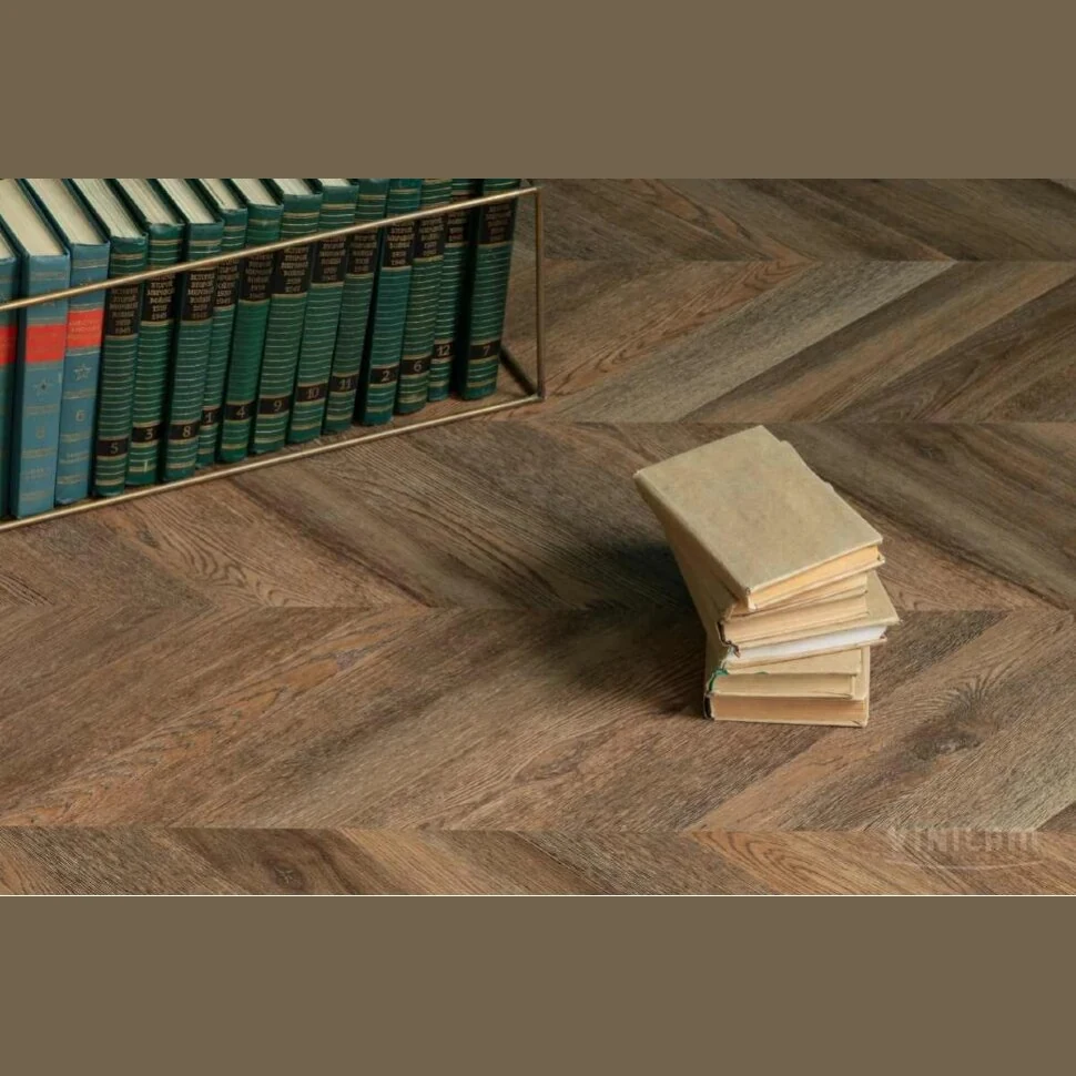 Виниловый ламинат VINILAM PARQUET CHEVRON Glue RI153610CL4 Шеврон Нормандия (690х115х2.5мм)