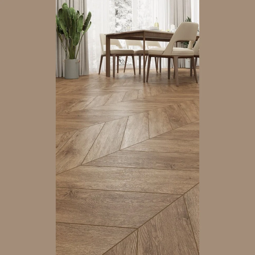 Кварцвиниловая клеевая плитка Alpine Floor CHEVRON ALPINE LVT Гевуина 20-10