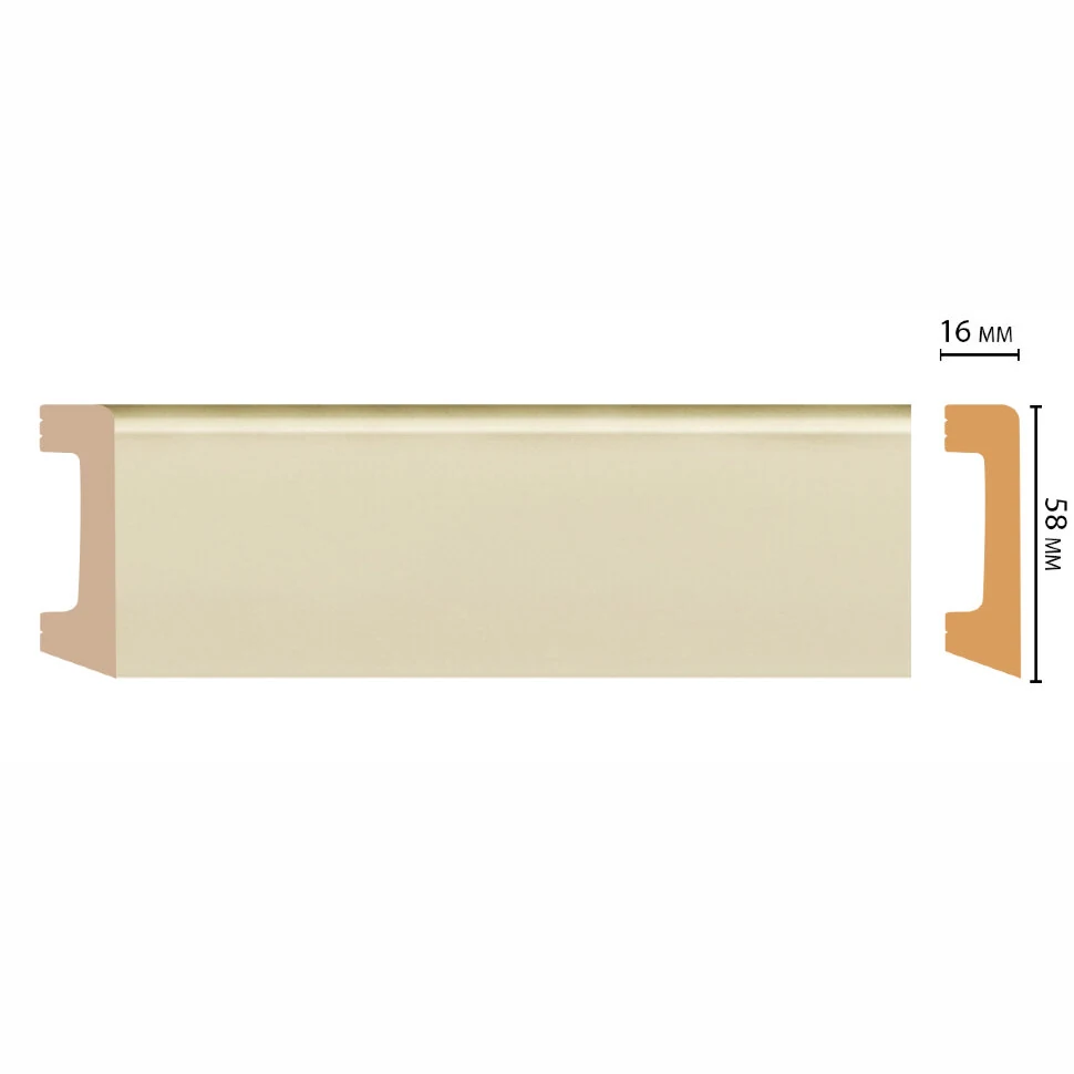 Плинтус напольный DECOMASTER D234-61ДМ (58*16*2400мм)