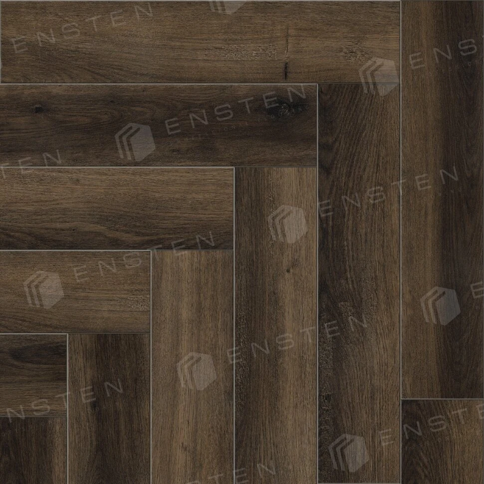 Каменный SPC ламинат Ensten Valland Parquet ECO 103-02 Каштан (600х125х4мм)
