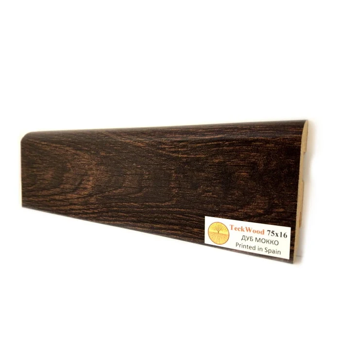 Плинтус Teckwood Дуб Мокко (Oak Mocco) 75 мм
