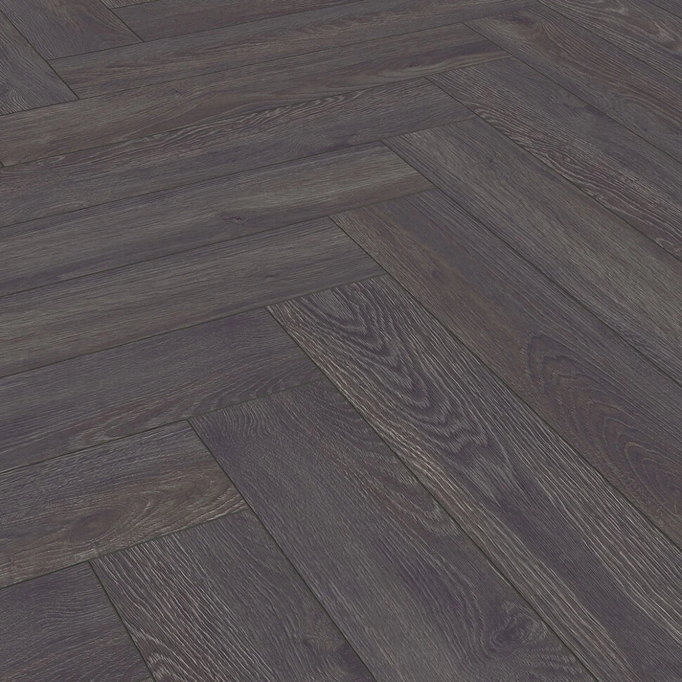 Ламинат Kronotex Herringbone D 6010 Дуб Эльба черный