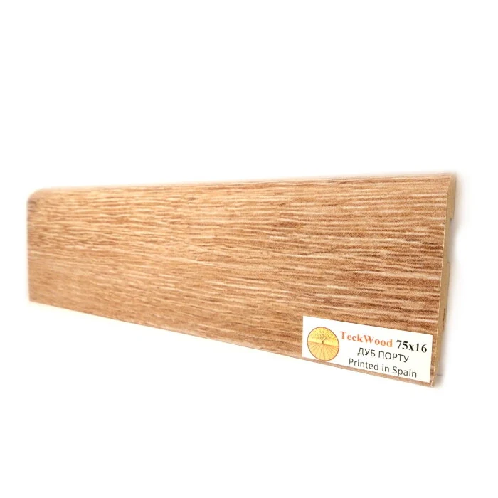 Плинтус Teckwood Дуб Порту (Oak Porto) 75 мм