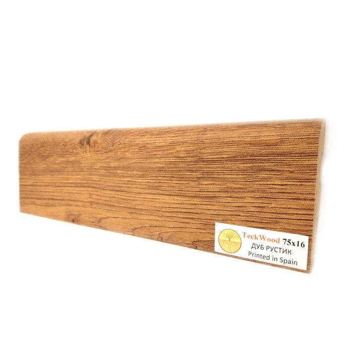 Плинтус Teckwood Дуб Рустик (Oak Rustic) 75 мм