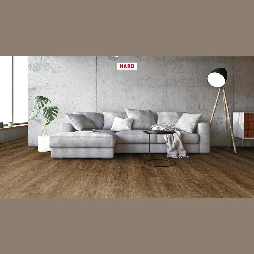 Ламинат HARO Tritty 200 Aqua Дуб Элеганза Дымчатый 542056 (1282х193х8мм)