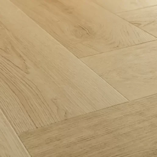 Жесткая ПВХ плитка QUICK-STEP ALPHA VINYL CIRO, ёлка, Эко беж AVHBU40362 (630х126х5+1мм)