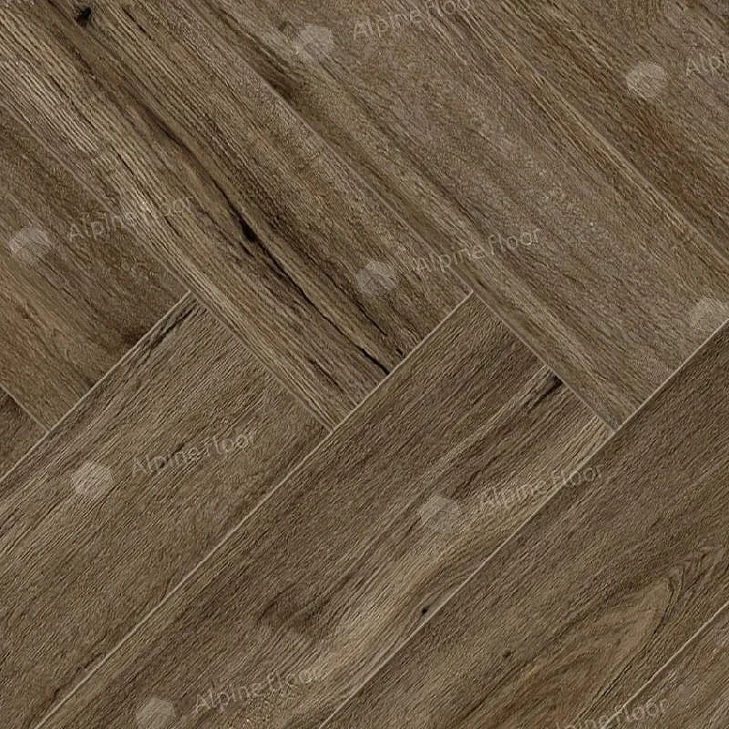 Ламинат Alpine Floor Herringbone 8 Pro Дуб Бордо LF102-10 (606х101х8мм)