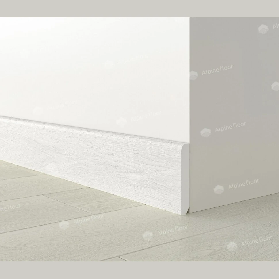 Напольный плинтус Parquet Light Белый SK 13-0 (2200х80х12.5мм)