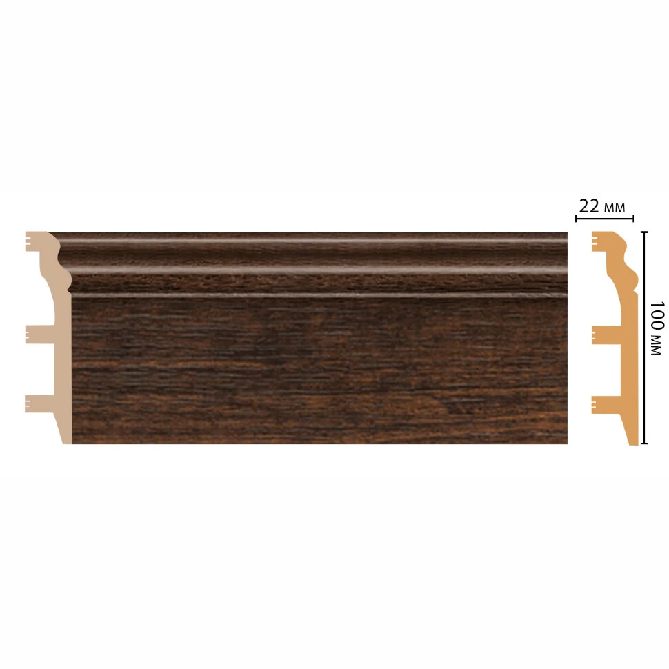 Плинтус напольный DECOMASTER D232-966ДМ (100*22*2400мм)