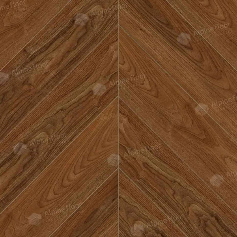 Каменный ламинат SPC Alpine Floor Chevron Alpine Орех Нойер ECO 18-22