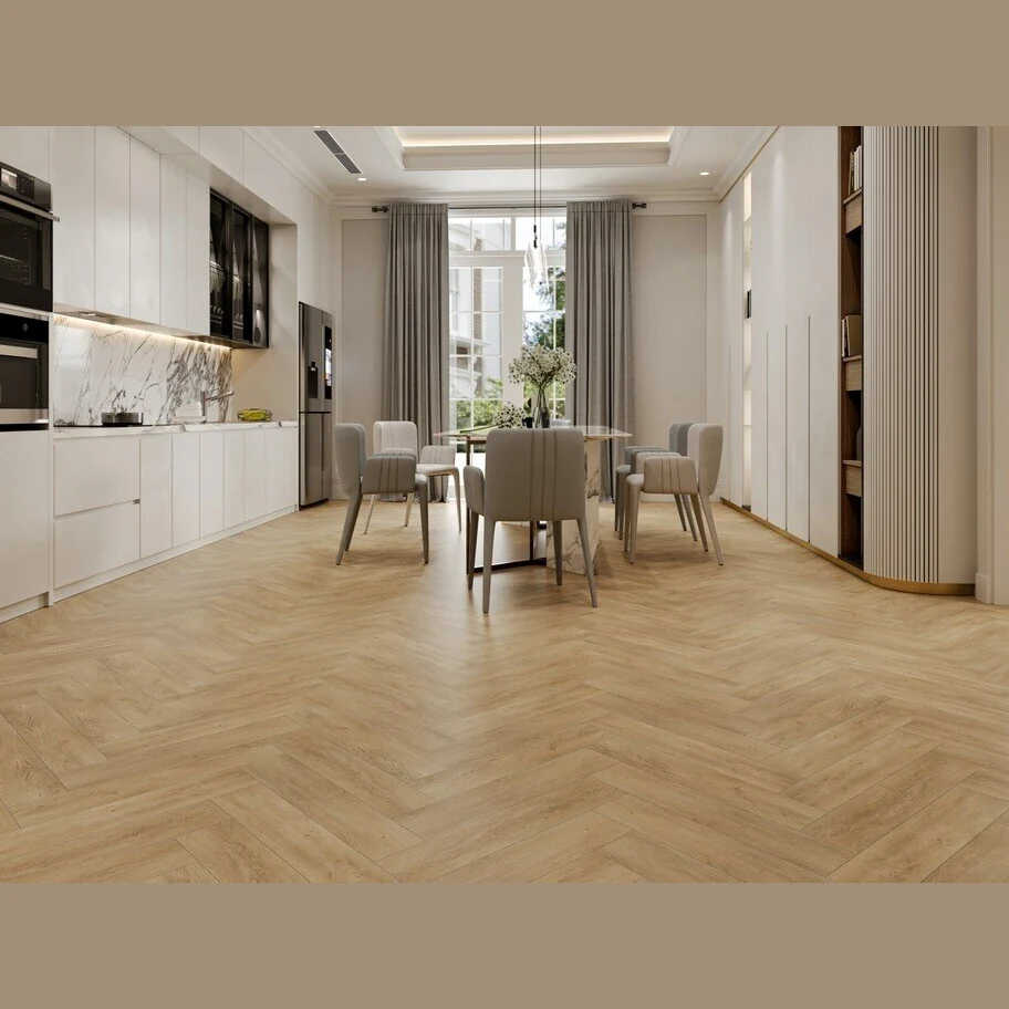 Каменный SPC ламинат EVOFLOOR Parquet Click Oak Sand Дуб Песочный (600х125х4.0мм)