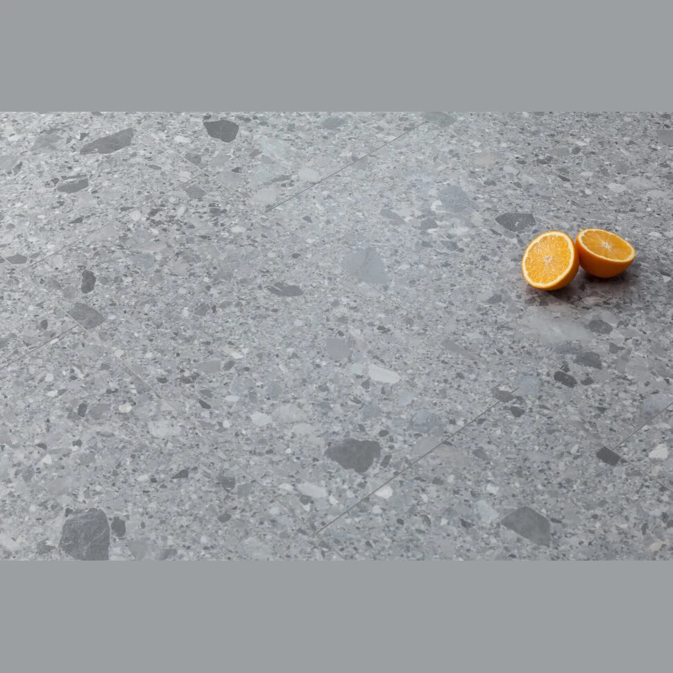 Каменный SPC ламинат Bonkeel Tile Grigio Terrazzo