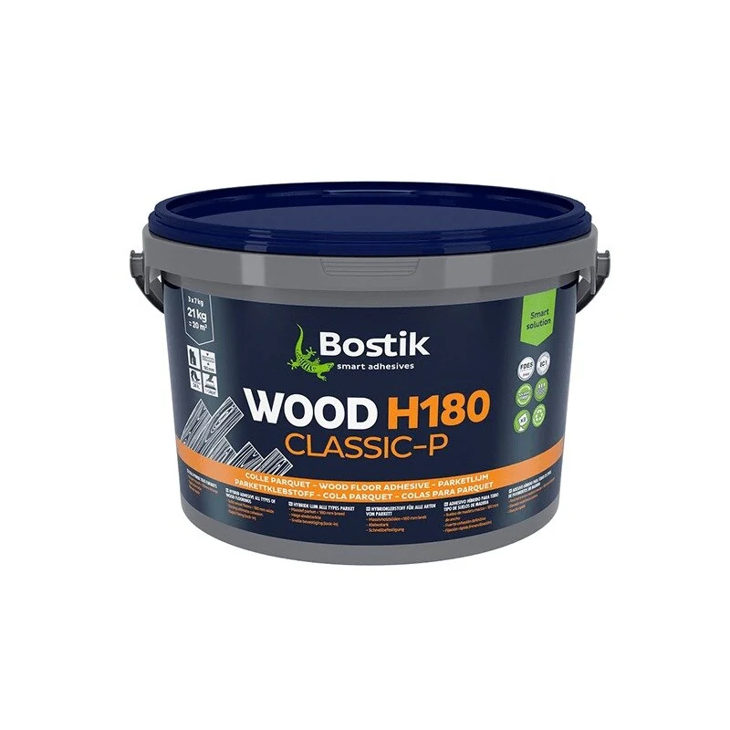 MS-полимерный клей для паркета Bostik Wood H180 Classic-P 21кг