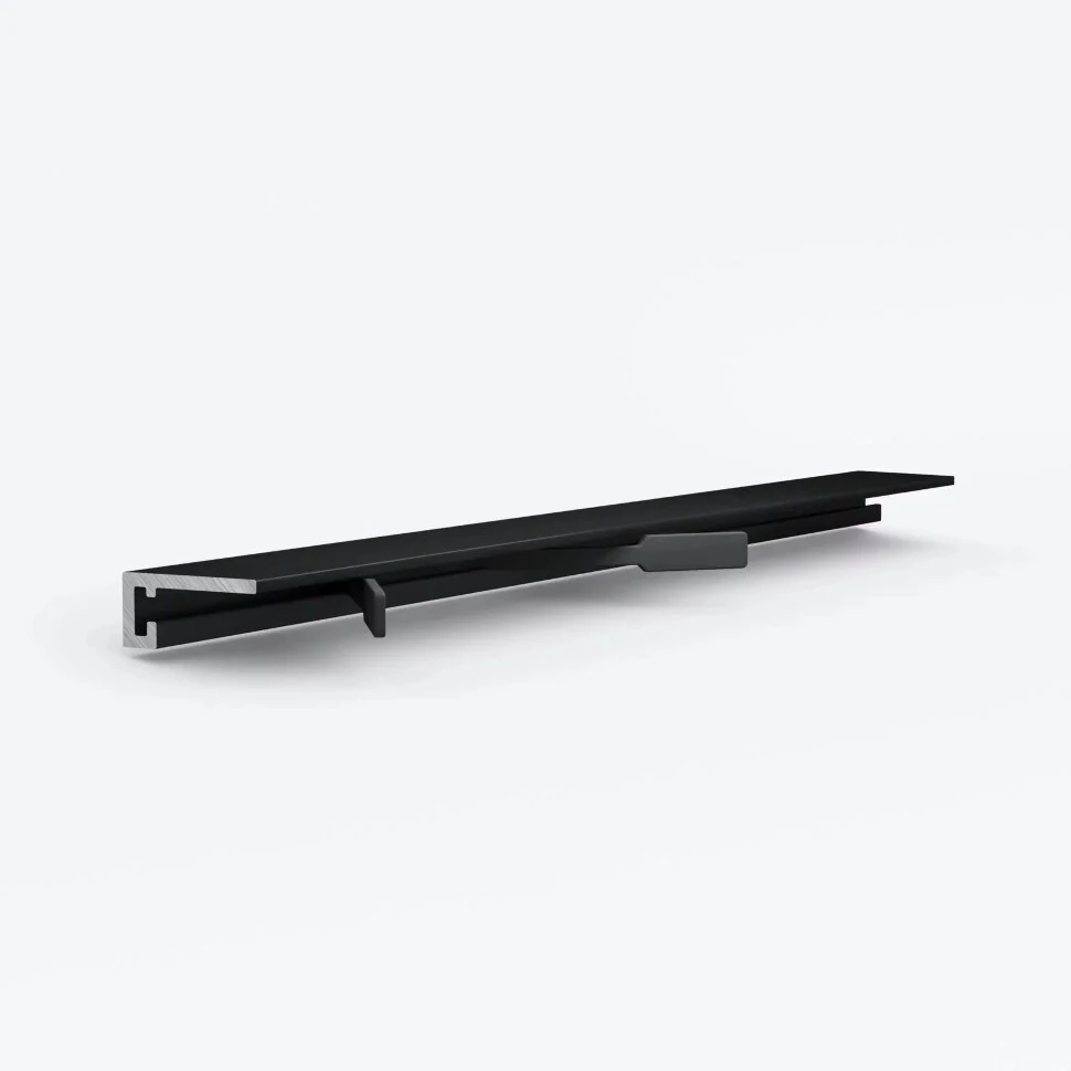 Микроплинтус Laconistiq MICRO 11 MINI Чёрный анодированный (2000х11х5мм)