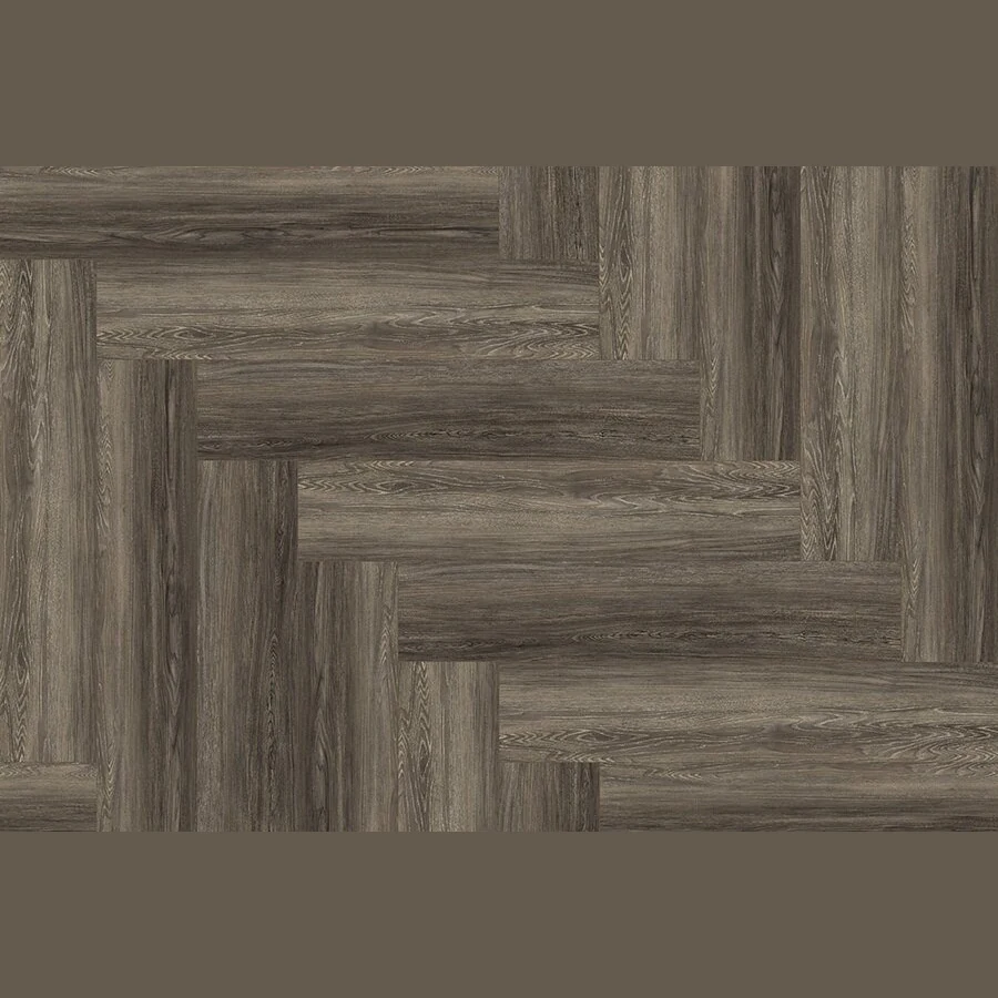 Каменный SPC ламинат FloorFactor Herringbone BRUSHED SMOKE OAK (HB.17) (675х135х5мм)
