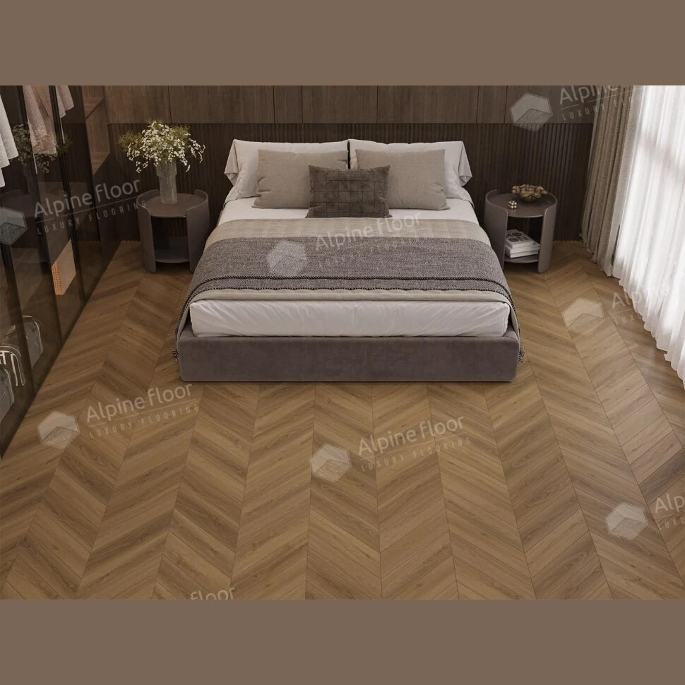 Ламинат Alpine Floor Chevron Art Дуб Тибет LF109-07 (550х112х12 мм)