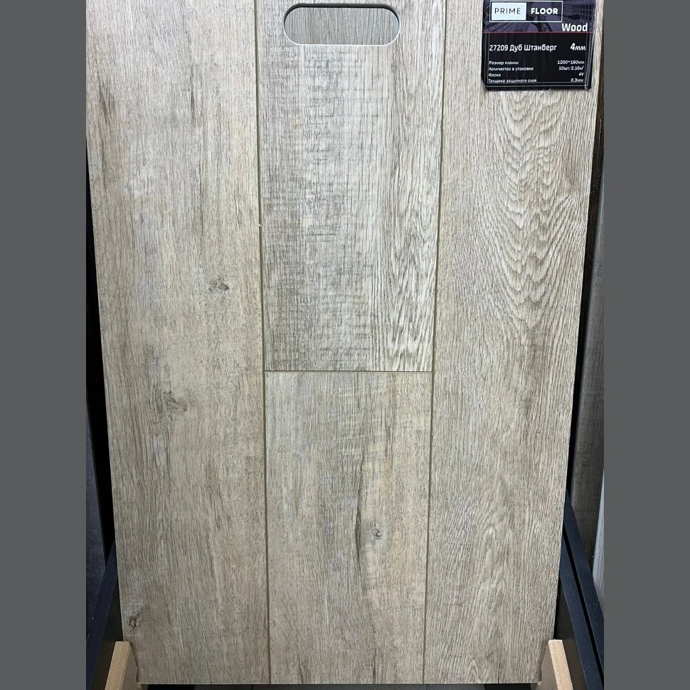 Каменный SPC ламинат PrimeFloor Wood Дуб Штанберг (1200х180х4 мм)