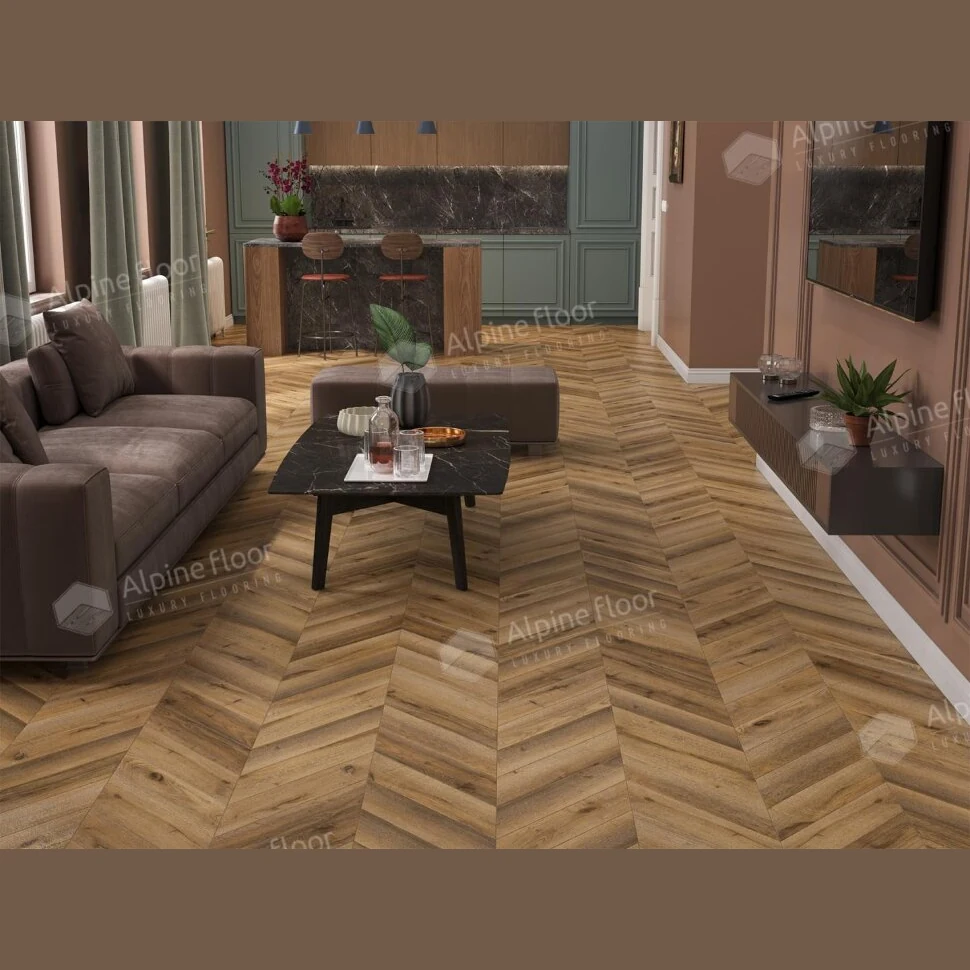 Ламинат Alpine Floor Chevron Art Дуб Килиманджаро LF109-04 (550х112х12 мм)