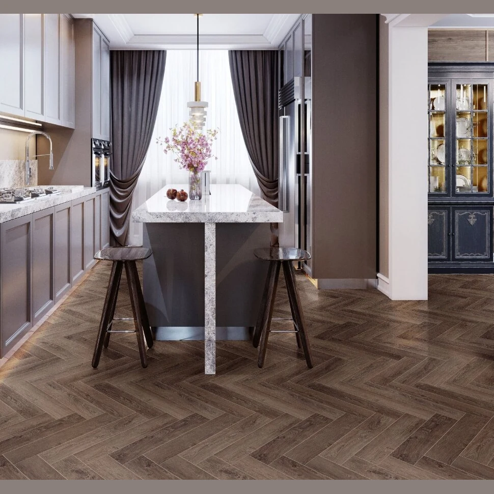 Каменный SPC ламинат PrimeFloor Classic Дуб Ален (640х128х4,5 мм)
