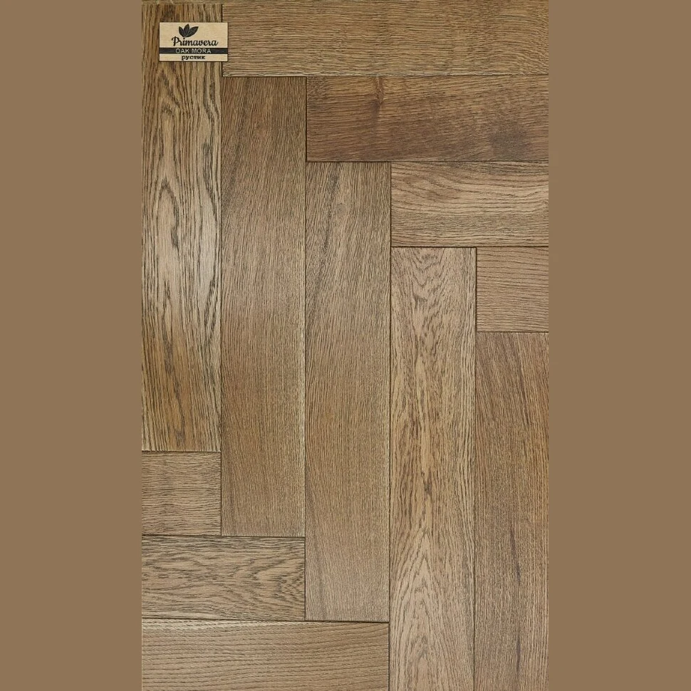 Инженерная доска Primavera Английская ёлка Oak Mora Рустик (600x110x15 мм)