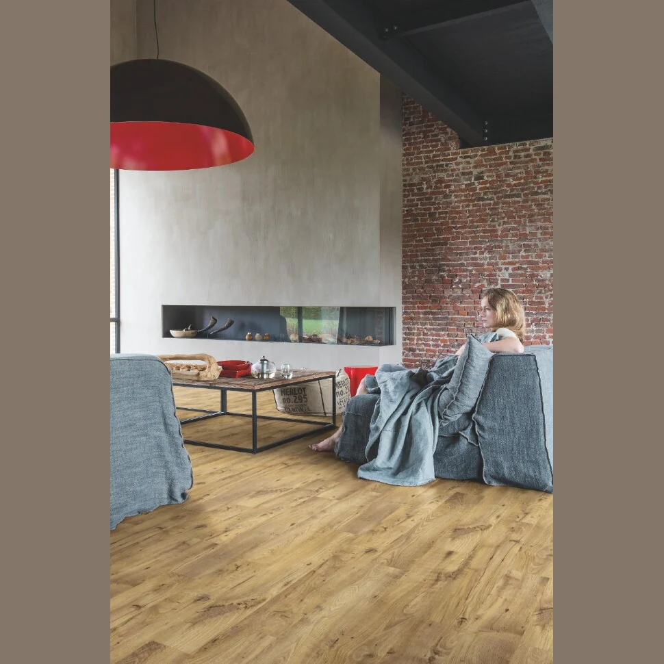 Плитка ПВХ Quick Step Alpha Vinyl Small Planks Каштан винтажный натуральный AVSP40029