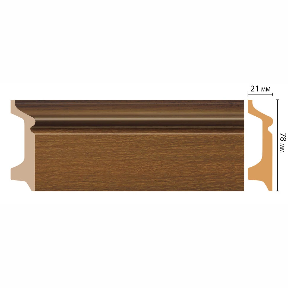 Плинтус напольный DECOMASTER D122-85 ДМ (78*21*2400мм)
