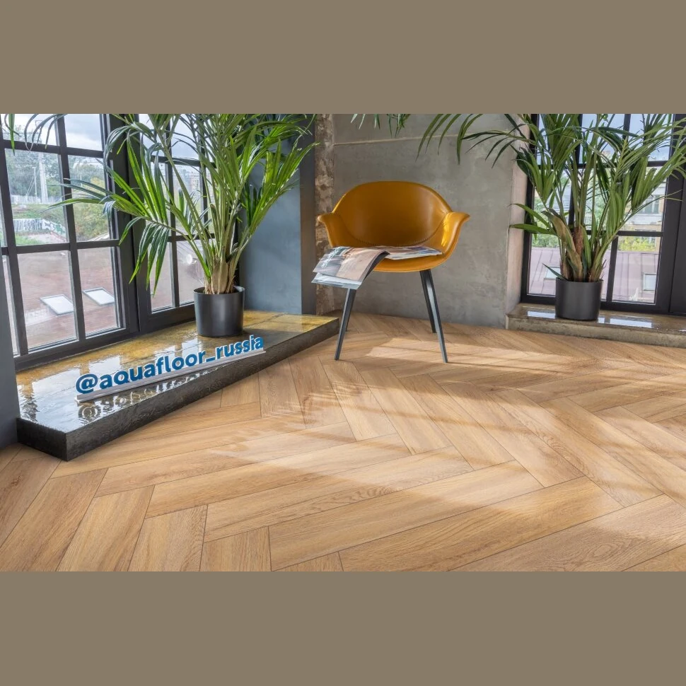 Виниловый SPC ламинат AQUAFLOOR Space Parquet Light (Click) AF4508PQL (610x122x4.5 мм)