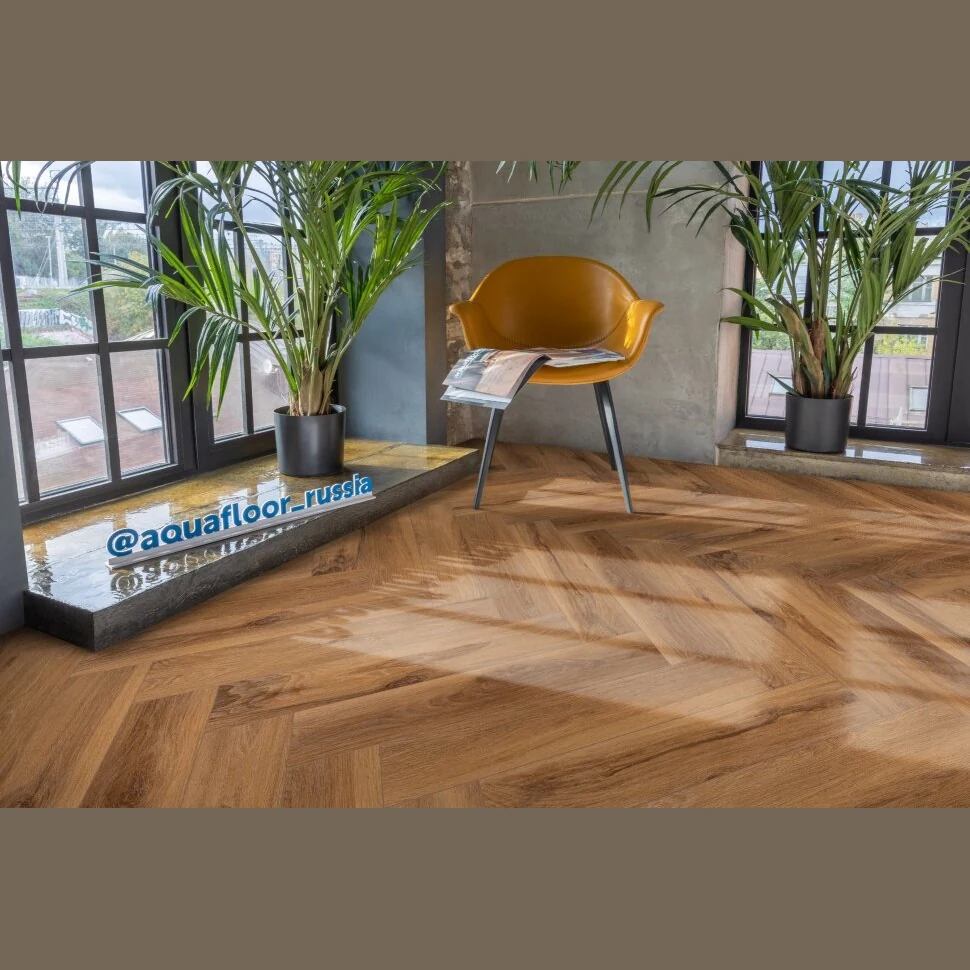 Виниловый SPC ламинат AQUAFLOOR Space Parquet Light (Click) AF4509PQL (610x122x4.5 мм)