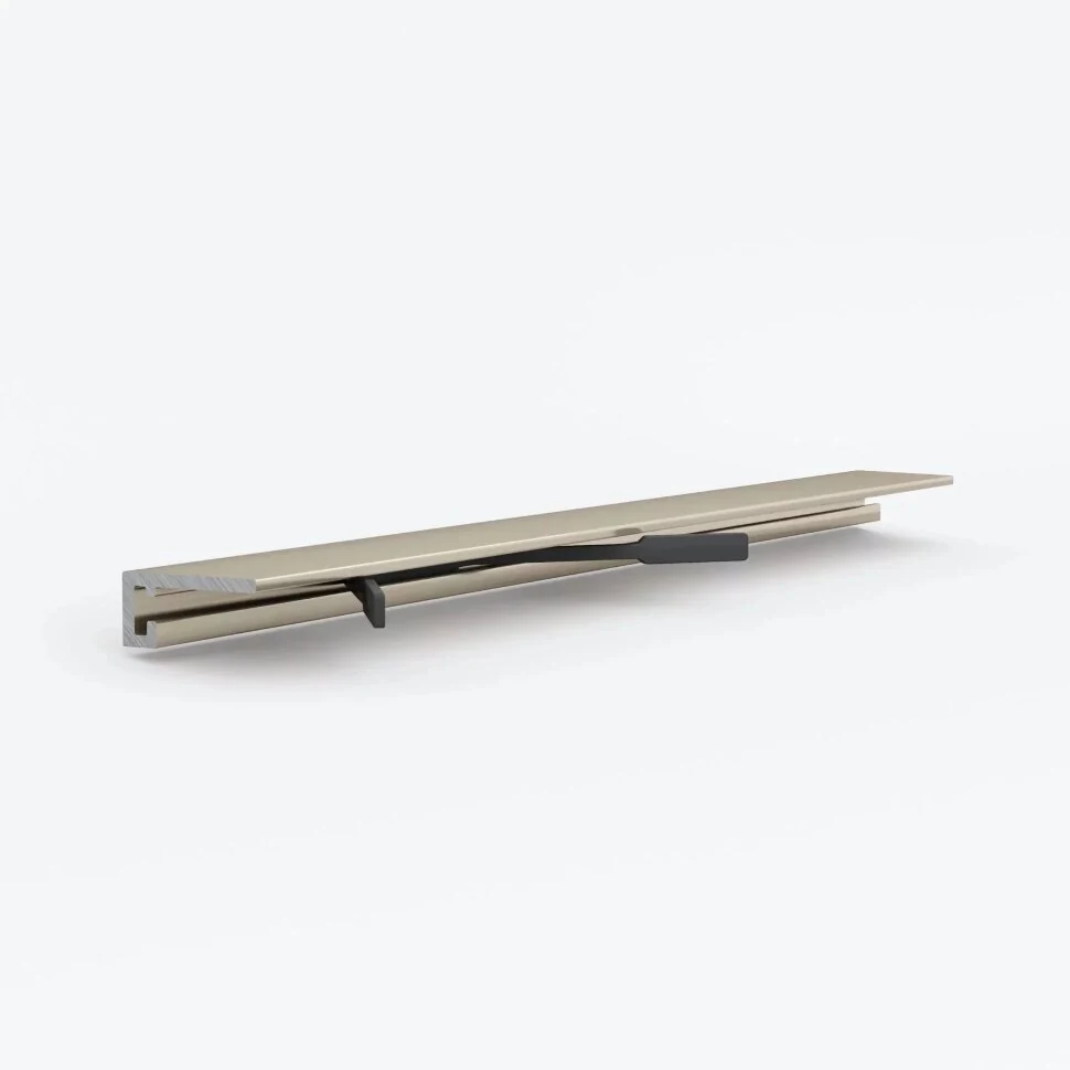 Микроплинтус Laconistiq MICRO 19 ARM Светло-золотой анодированный (2450х19х5,5мм)