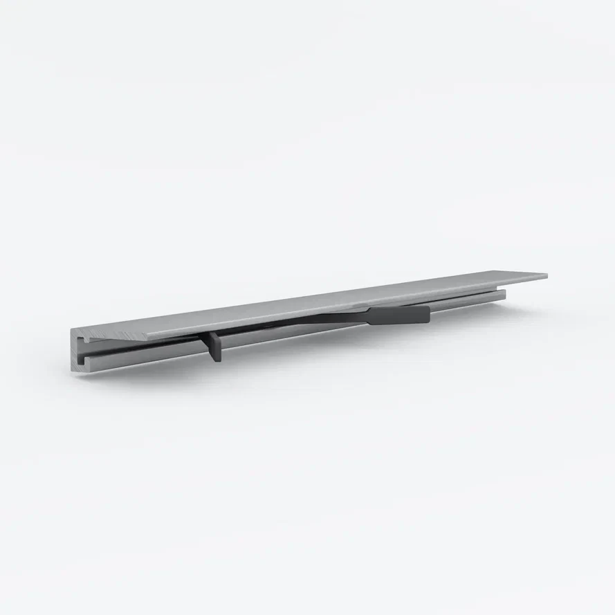 Микроплинтус Laconistiq MICRO 19 ARM Серебряный анодированный (2450х19х5,5мм)