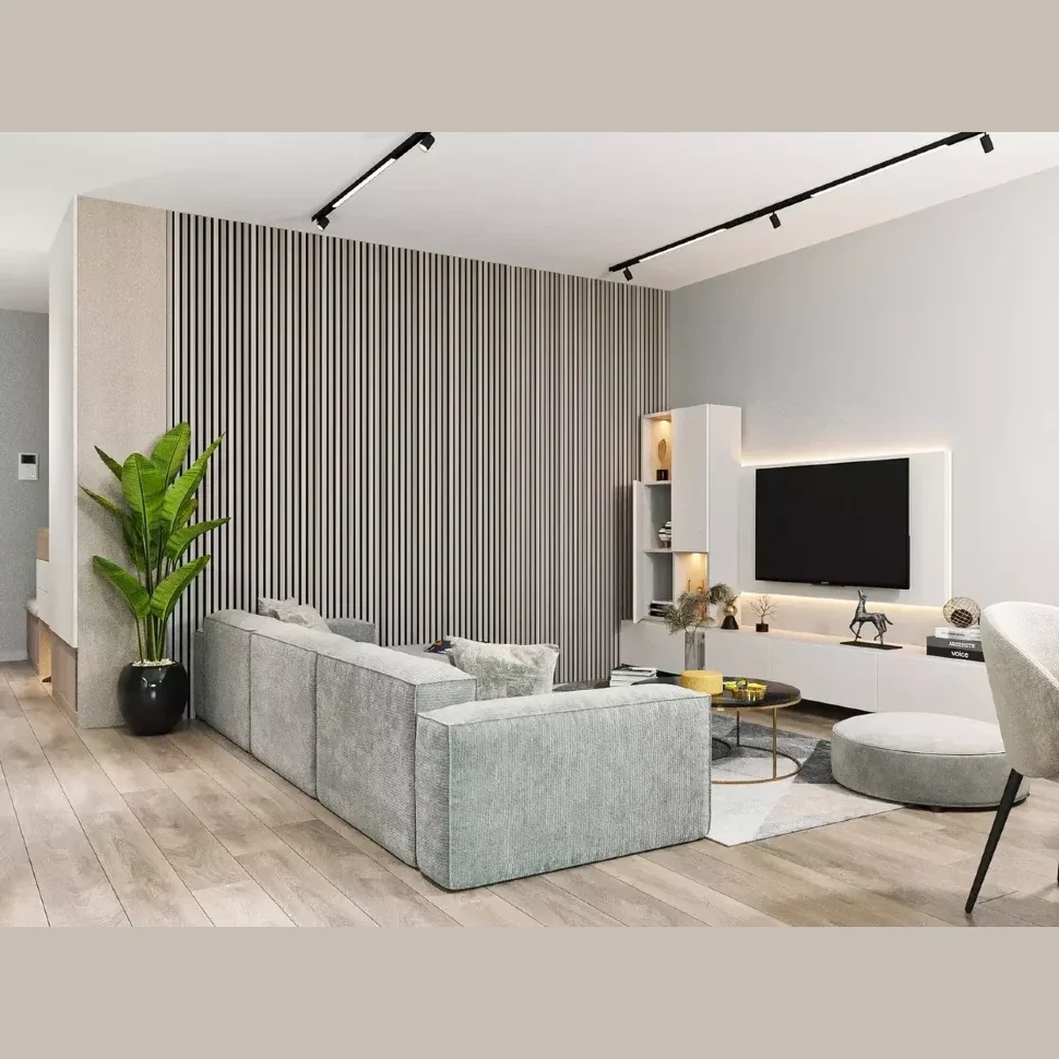 Акустические стеновые панели Cosca Decor, войлок, ДУБ ДЫМЧАТЫЙ (600х600 мм)