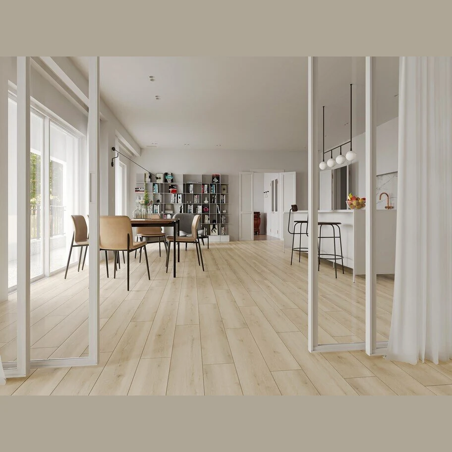 Каменный SPC ламинат EVOFLOOR Home Дуб Белый (1220х183х4)