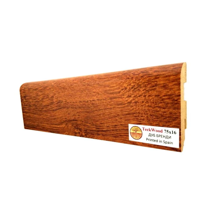 Плинтус Teckwood Дуб Бренди (Oak Brandy) 75 мм