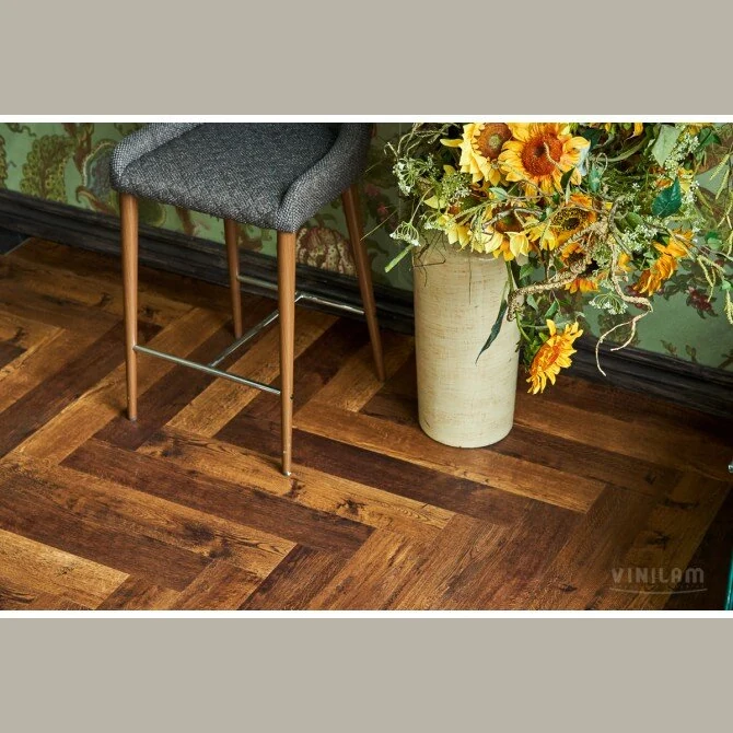 Виниловый ламинат VINILAM PARQUET HERRINGBONE 6,5 мм IS11155 Паркет Парижский (2,07)