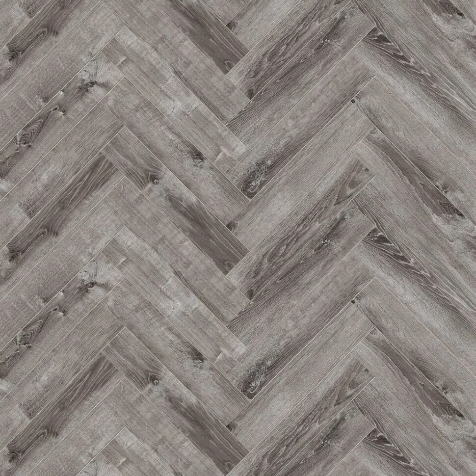 Каменный SPC ламинат CronaFloor Herringbone Дуб Тулон H009 (640х128х4,5 мм)