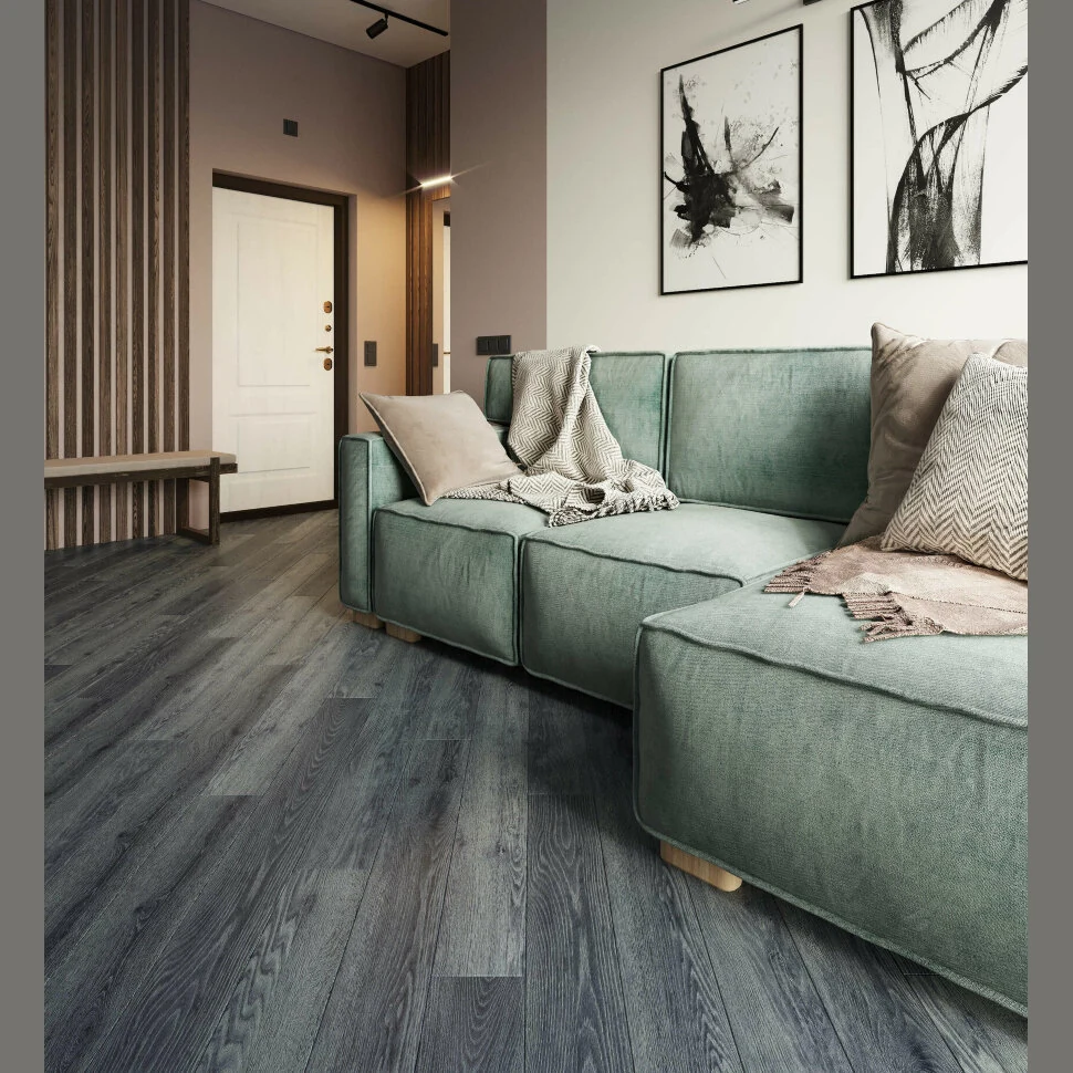 Каменный SPC ламинат AlixFloor City Line Дуб кенийский серый