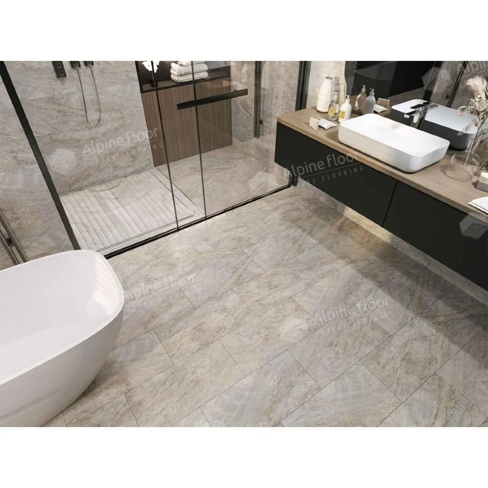 Кварцвиниловая клеевая плитка Alpine Floor LIGHT STONE Вилио ECO-15-20