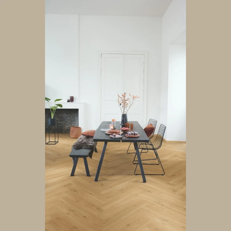 Плитка ПВХ Quick Step Vinyl Flex Pristine Морской бриз теплый медовый SGHBC20327 (740x129x2,5 мм)
