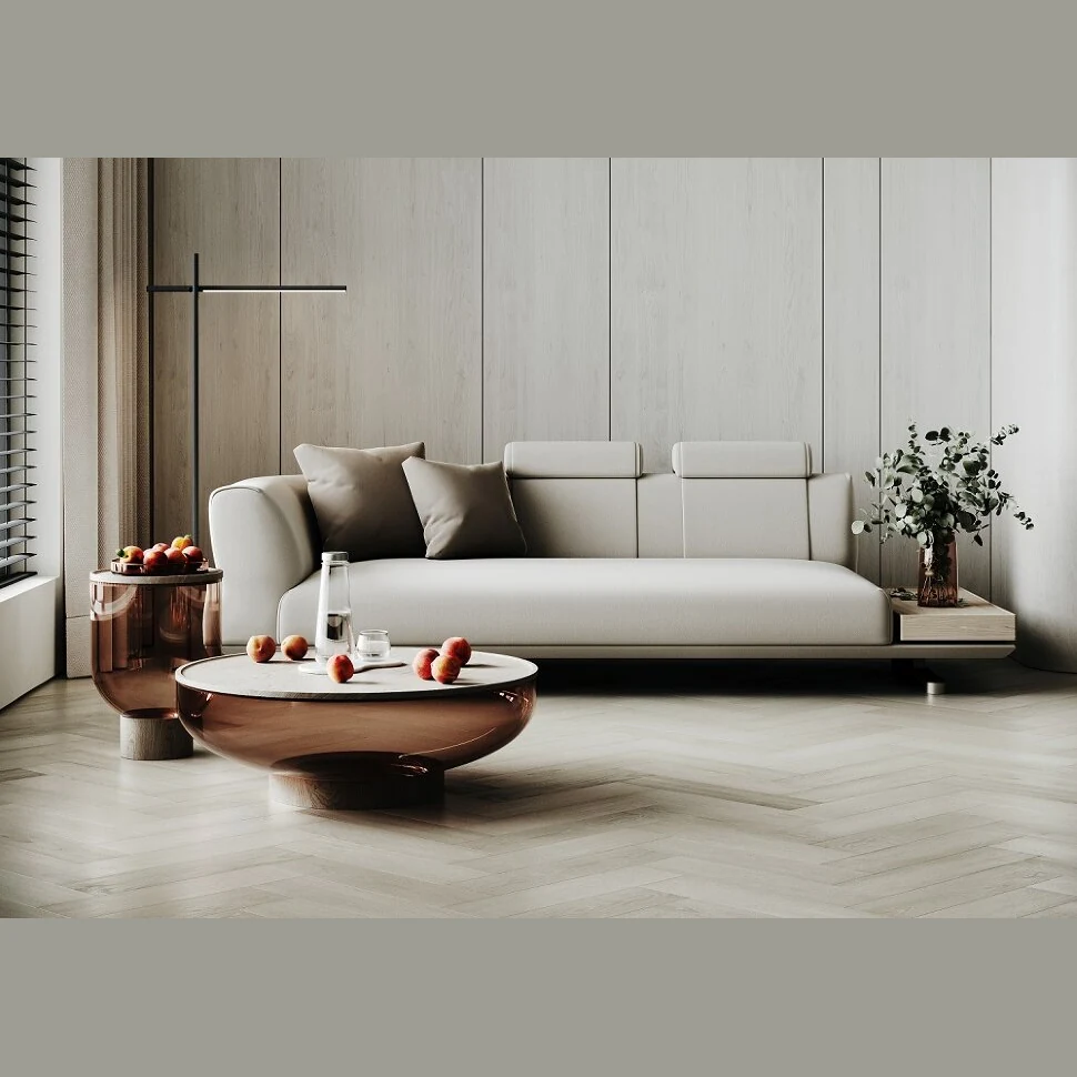 Кварцевый SPC ламинат Home Expert Parquet Design Дуб Милкшейк 44-3002 (400х100х4,5мм)
