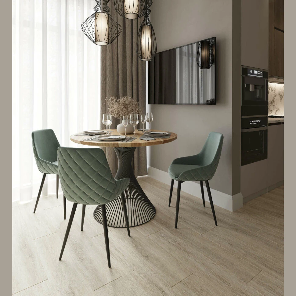 Каменный SPC ламинат AlixFloor City Line Дуб устричный светлый