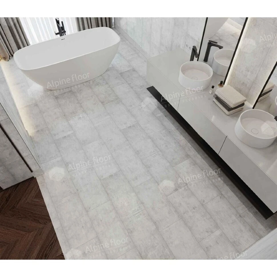 Кварцвиниловая клеевая плитка Alpine Floor LIGHT STONE Сумидеро ECO-15-17