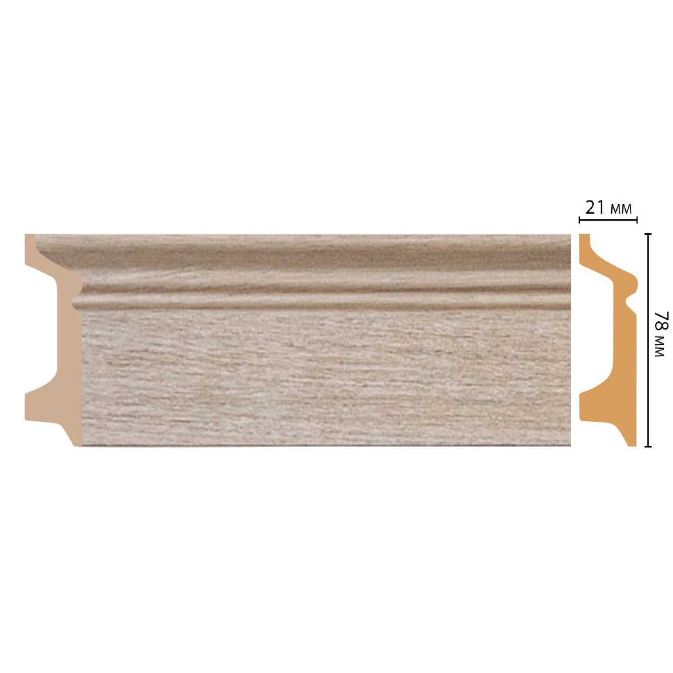 Плинтус напольный DECOMASTER D122-72ДМ (78*21*2400мм)