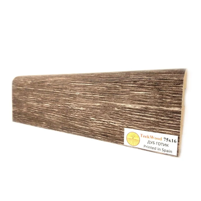Плинтус Teckwood Дуб Готик (Oak Gothic) 75 мм