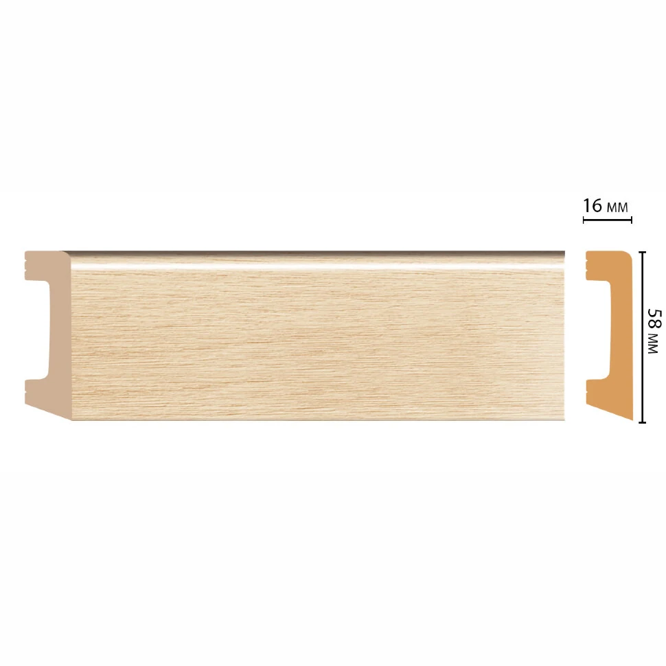 Плинтус напольный DECOMASTER D234-71ДМ (58*16*2400мм)