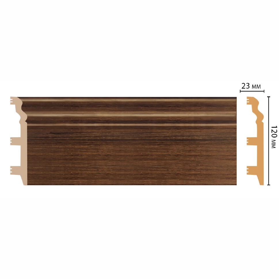 Плинтус напольный DECOMASTER D233-74ДМ (120*23*2400мм)