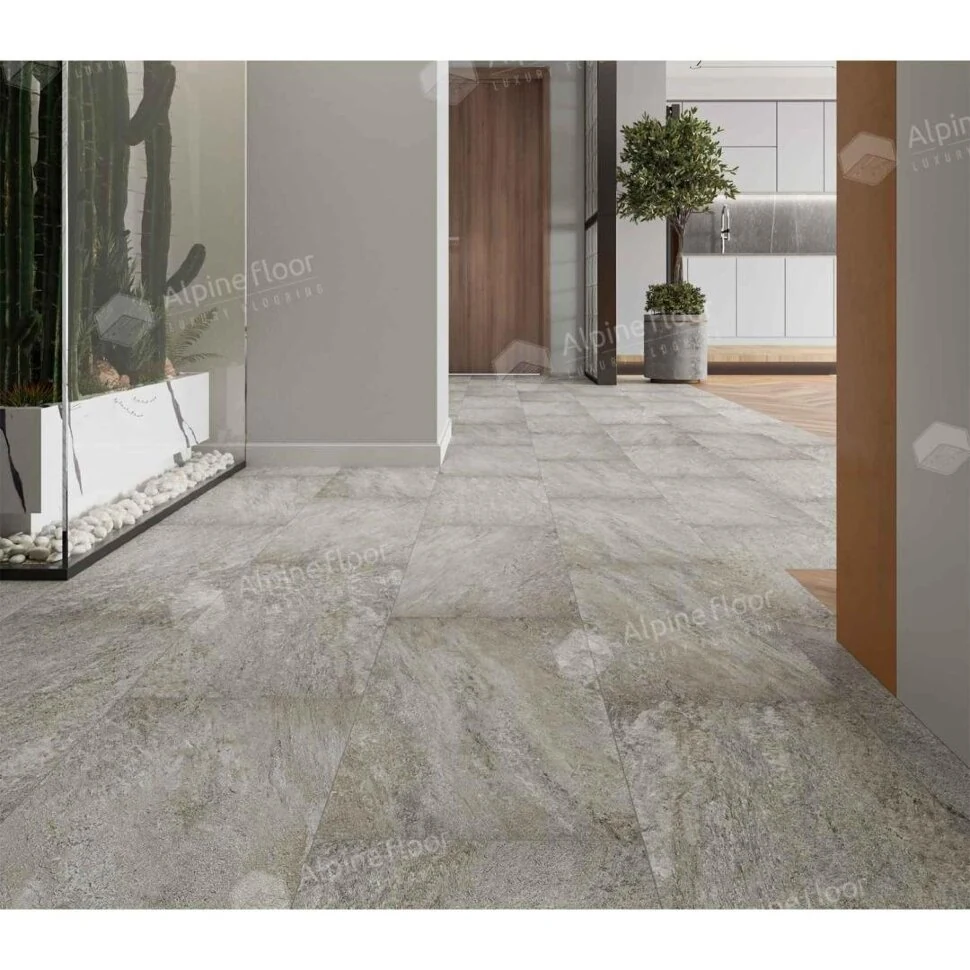 Кварцвиниловая клеевая плитка Alpine Floor LIGHT STONE Шеффилд ECO-15-15